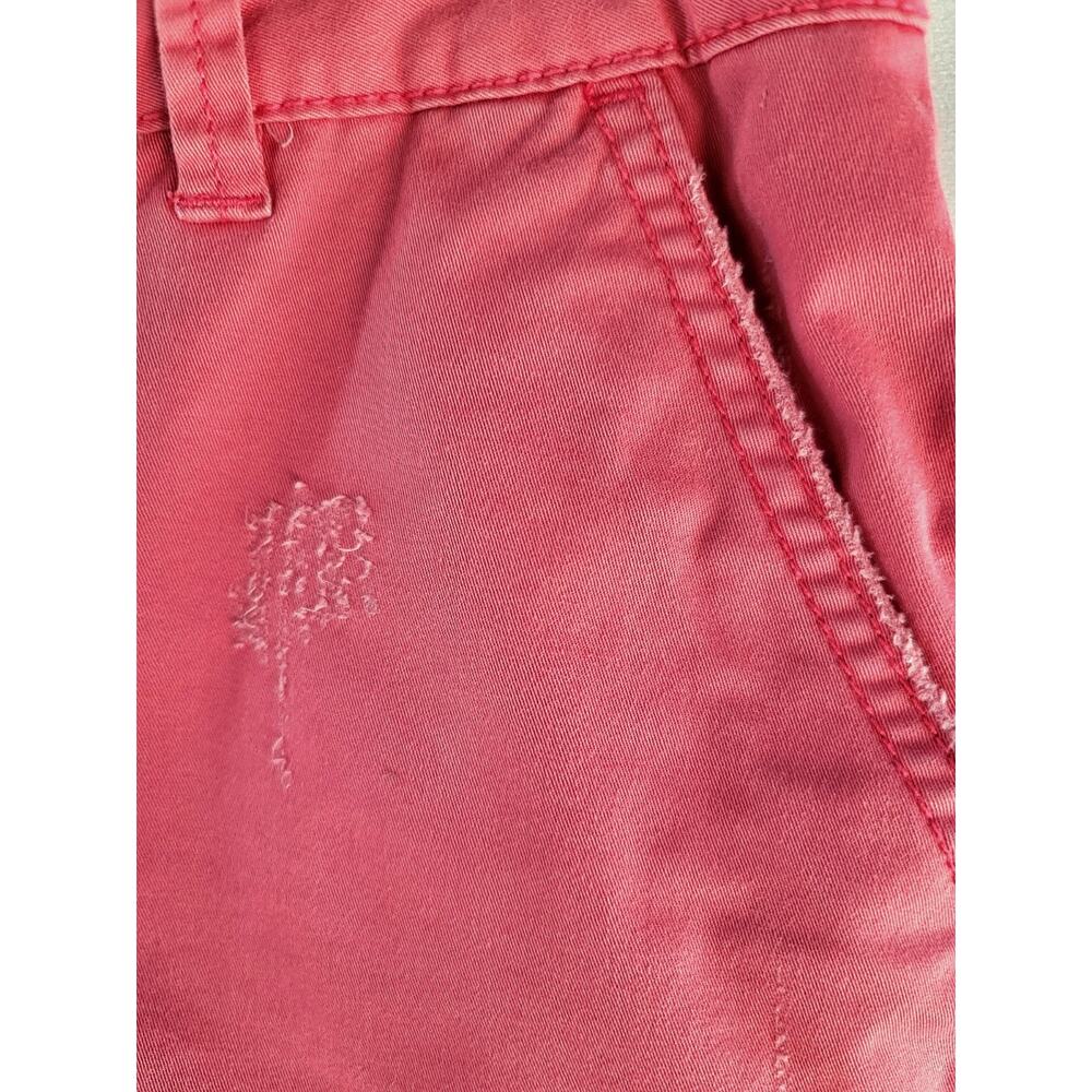 2/$15 MAURICES Distressed Coral Lace Trimmed Mid Rise Shorts in Women's Size 5/6 - Picture 7 of 16